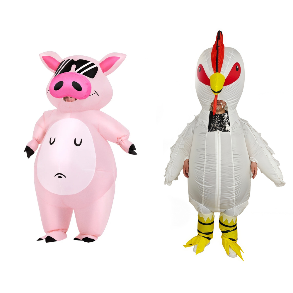 Costumes - Cartoon Dier Biggetje Opblaasbaar Kostuum Anime