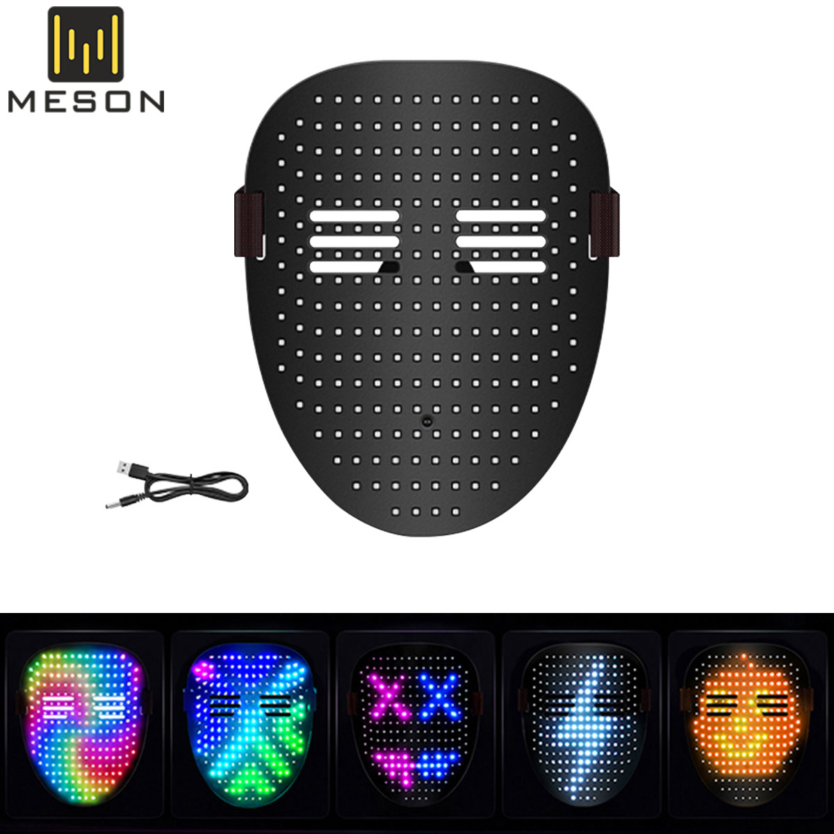 Draadloos neon LED Purge-maske - Led Purge Mask Halloween recensie en prijs