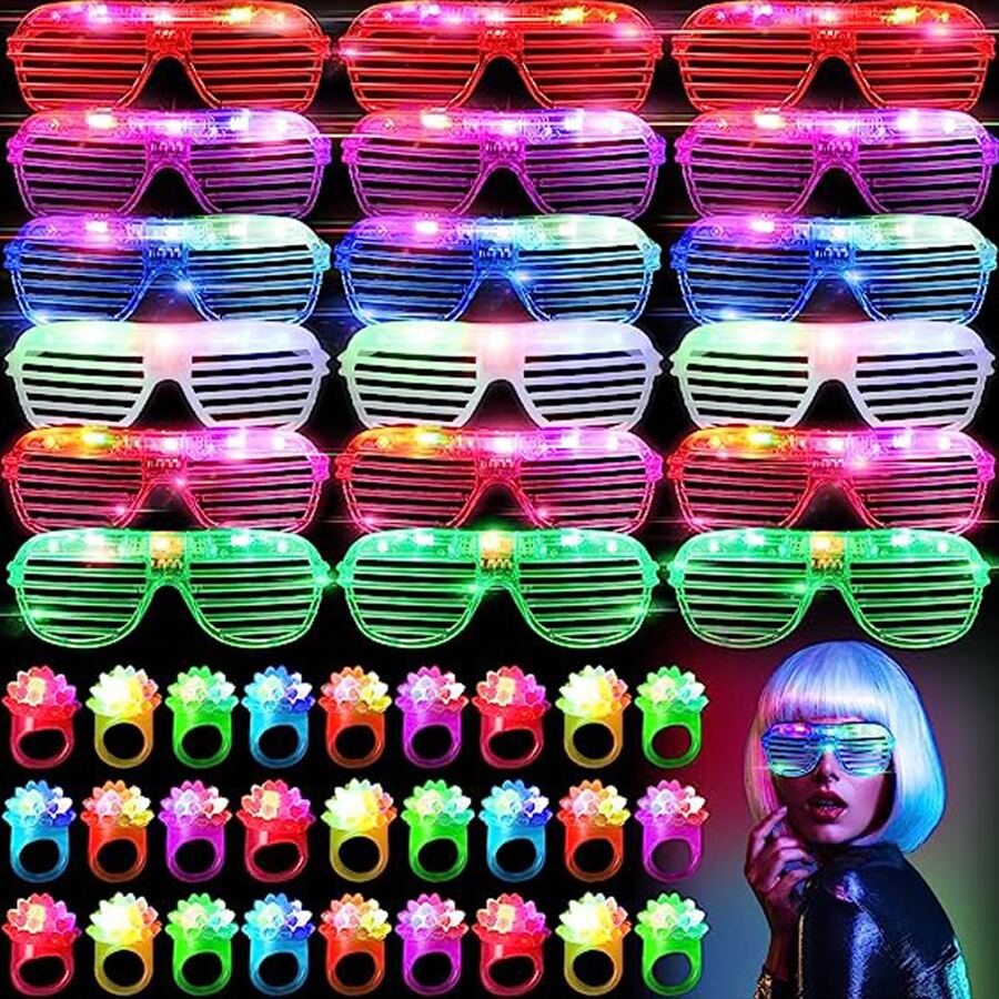 10-50 STKS LED-bril Oplichtend - Glow In The Dark Party Glasses recensie en prijs
