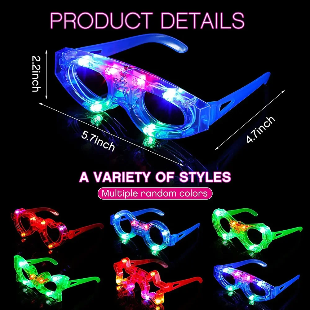 LED-bril Neon Glow In The Dark - Glow In The Dark Party Glasses recensie en prijs