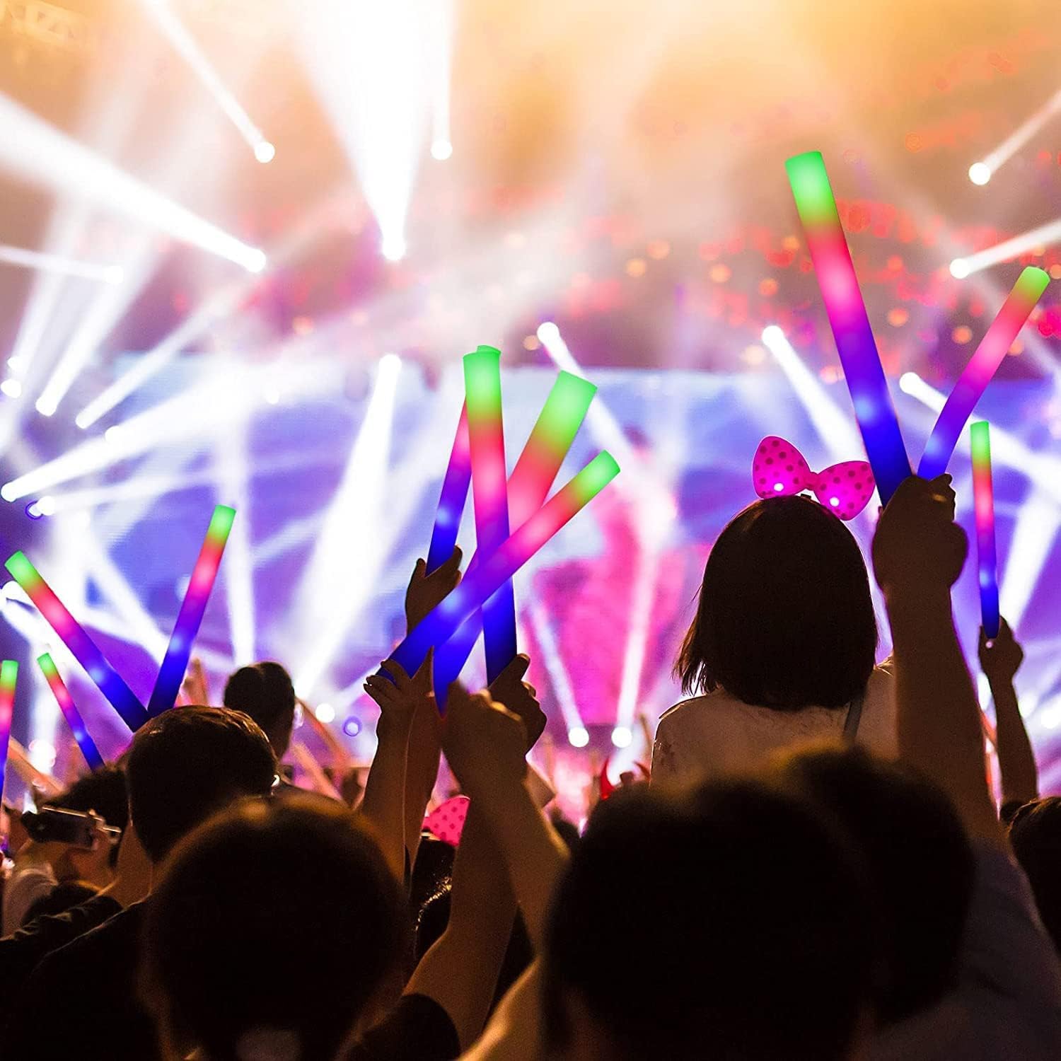 110 stuks LED-schuimstokken, c - Flashing Led Foam Sticks Party recensie en prijs