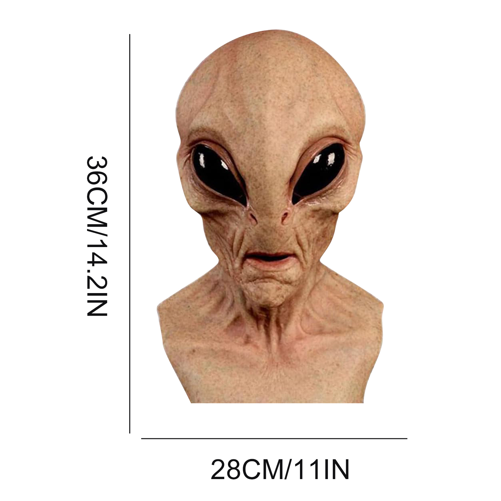 Grappig Alien-masker, latex Al - Latex Alien Mask Realistic recensie en prijs