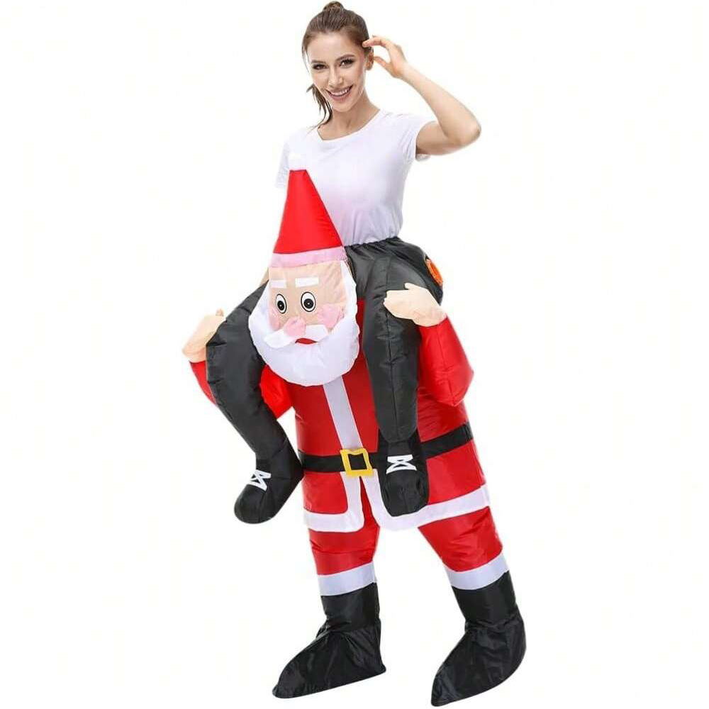 Opblaasbaar kerstmanpak om op  - Costumes recensie en prijs