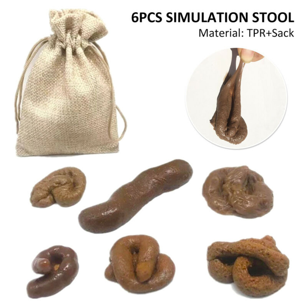 6pcs Realistische Zachte Nep H - Fake Poop Gag Gift recensie en prijs