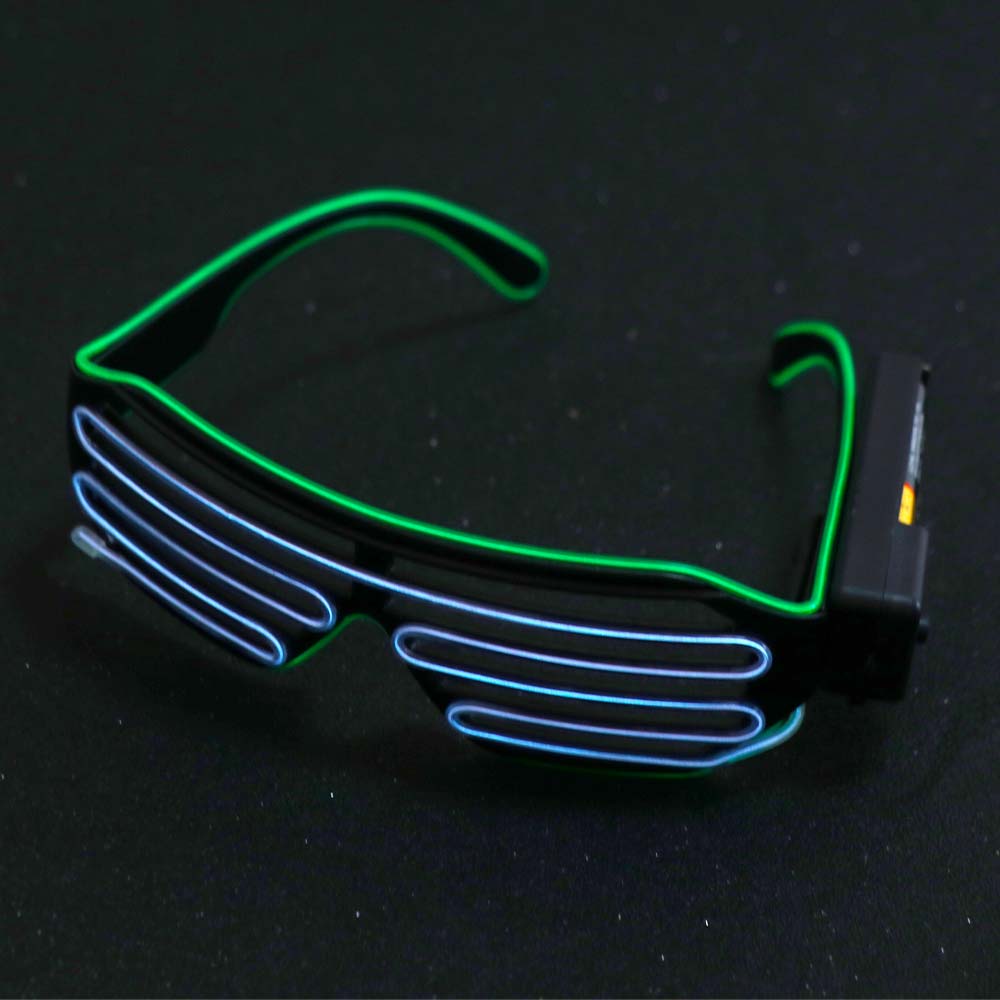 Mode draadloze LED-gloeiende b - Glow In The Dark Party Glasses recensie en prijs