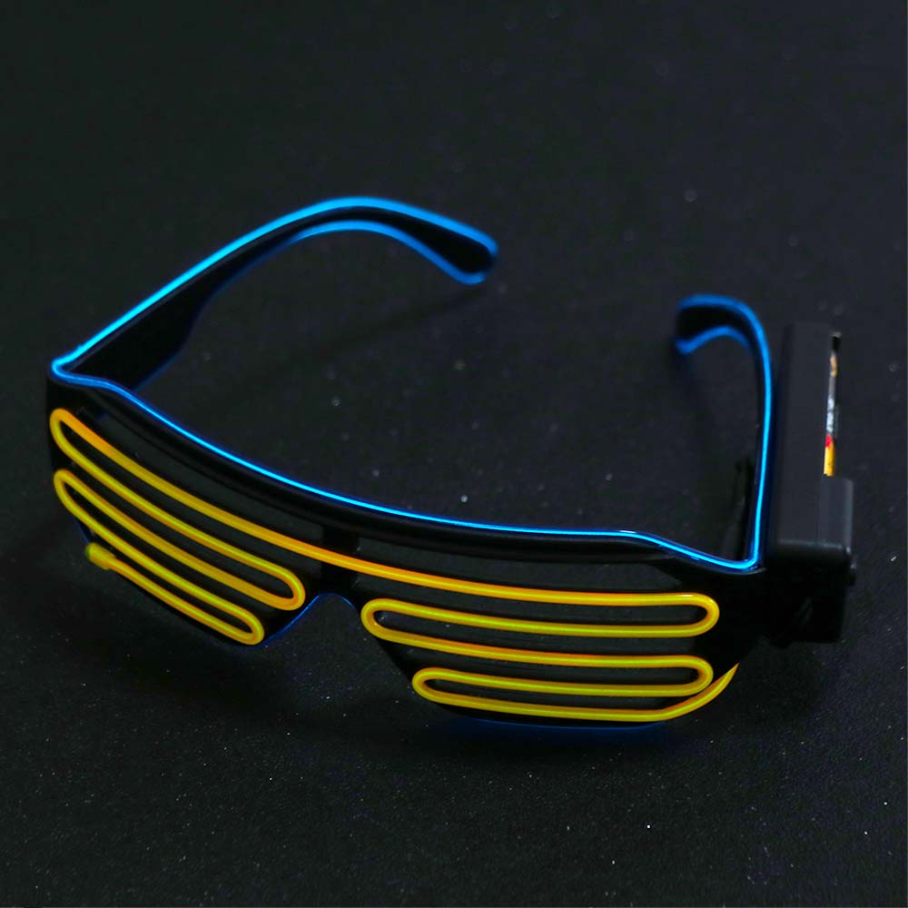 Mode draadloze LED-gloeiende b - Glow In The Dark Party Glasses recensie en prijs