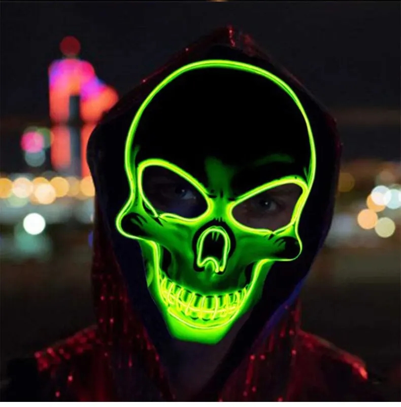 Neonmasker Led Light Up Party  - Led Purge Mask Halloween recensie en prijs