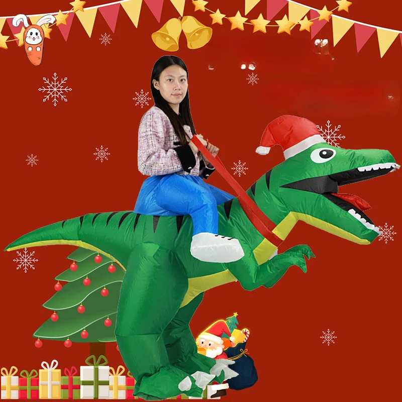 Tyrannosaurus Rex Kerst opblaa - Inflatable Dinosaur Costume Adult recensie en prijs